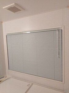 アルミブラインド-ベーシック・遮熱-(浴窓テンション式)ペールブルー JC-2119