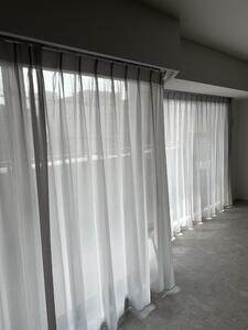 パリス レースカーテン JE-88010 ブルーグレー