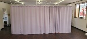 ツル カーテン JD-67293R スモークライラック