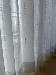 【遮像・UVカット・遮熱】ウィッシュ レースカーテン JE-67248R ゴールド