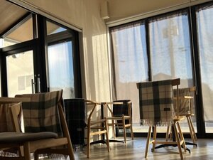 リヨンテ カフェカーテン JC-92758 ブラウン