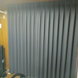 ツル カーテン JD-67295R エボニーブラック