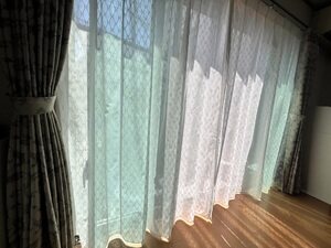 【ミラー・遮熱・UVカット】ミミック レースカーテン J-68006H ホワイト