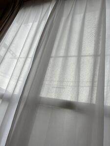 【ミラー・遮像・UVカット・遮熱・防蚊】ティーカ レースカーテン J-75031H ホワイト