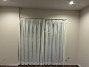 【ミラー・遮熱・UVカット】ウェーブ レースカーテン JD-68009R ベージュ